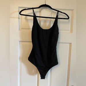 Lulus basics black bodysuit XS